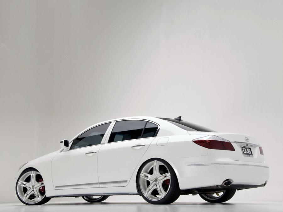  Hyundai Genesis White Edition by DUB Magazine 2008 года  (фото 8 из 18)